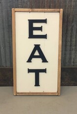 EAT metal cut out sign