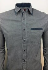 Black & White Patterned Button Up