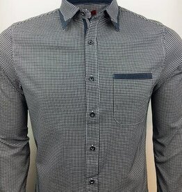 Black & White Patterned Button Up