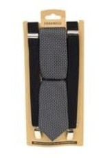 Clip On Suspenders & Necktie Set