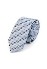 Geometric Microfiber Poly Woven Slim Tie