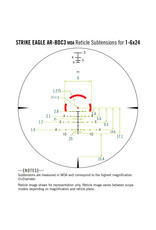 Vortex Vortex Strike Eagle 1-6x24 Riflescope AR-BDC3 MOA Reticle SE-1624-2