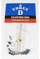 Challenger Three D panfish rig, 2 arm florocarbon with Blades