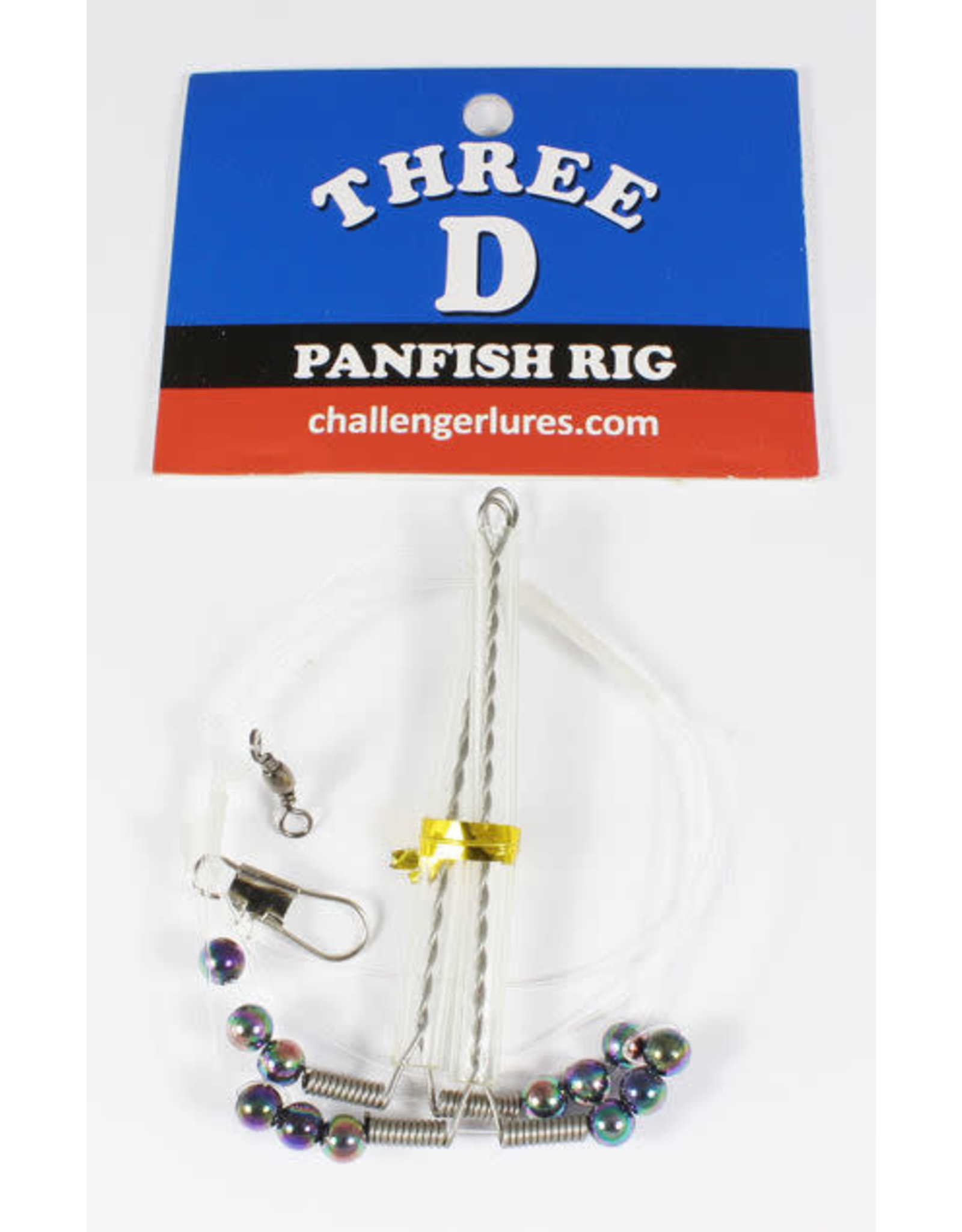 Challenger Three D panfish rig, 2 arm florocarbon with Blades