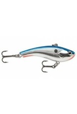 Rapala Rapala SLR06CHB Slab Rap, Crankbait, Variable Depth, 2-1/2", 3/8 oz, #8 Hooks, Chrome Blue