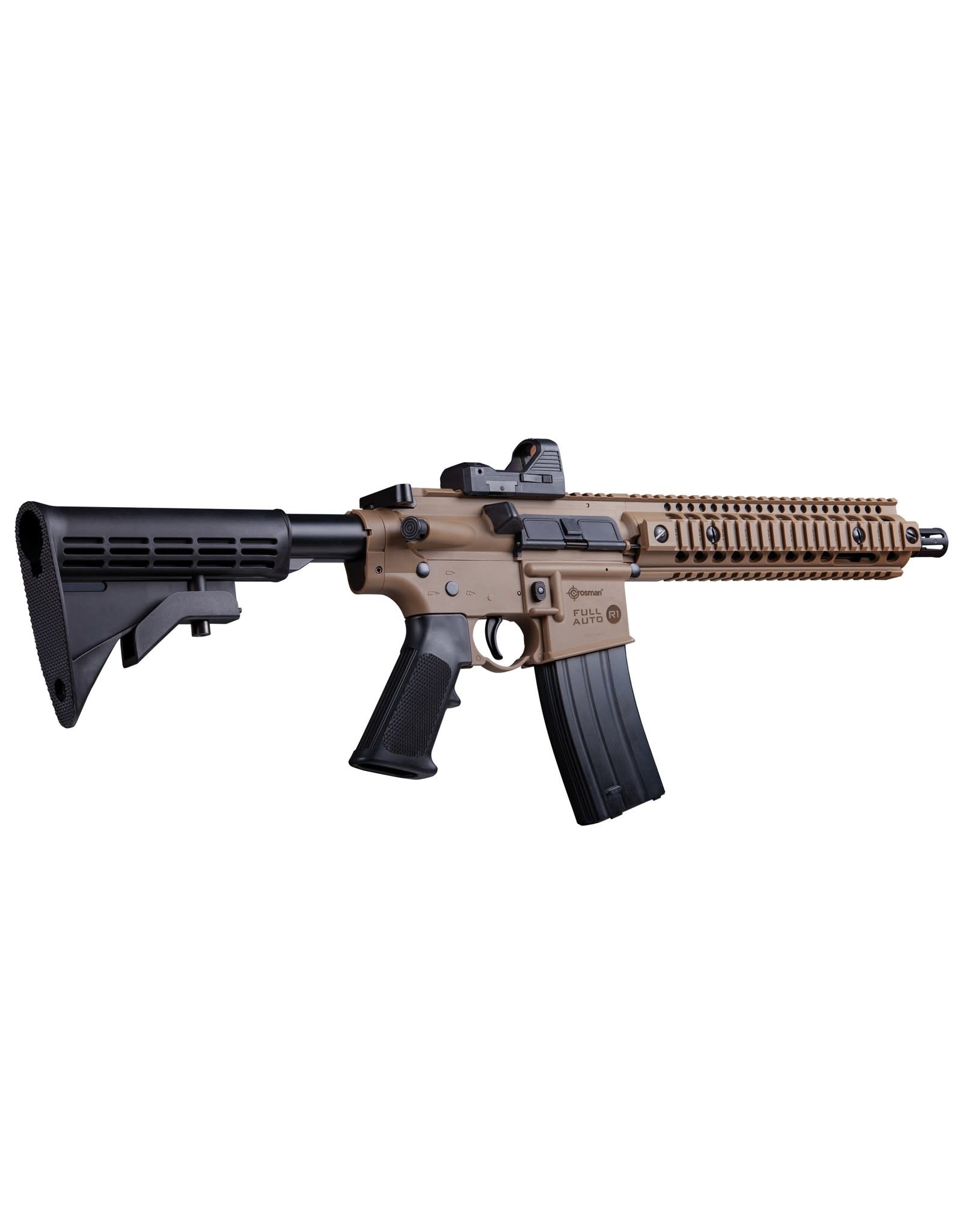 Crosman Crosman R1 Full Auto BB Air Rifle with Red Dot Sight .177 Cal