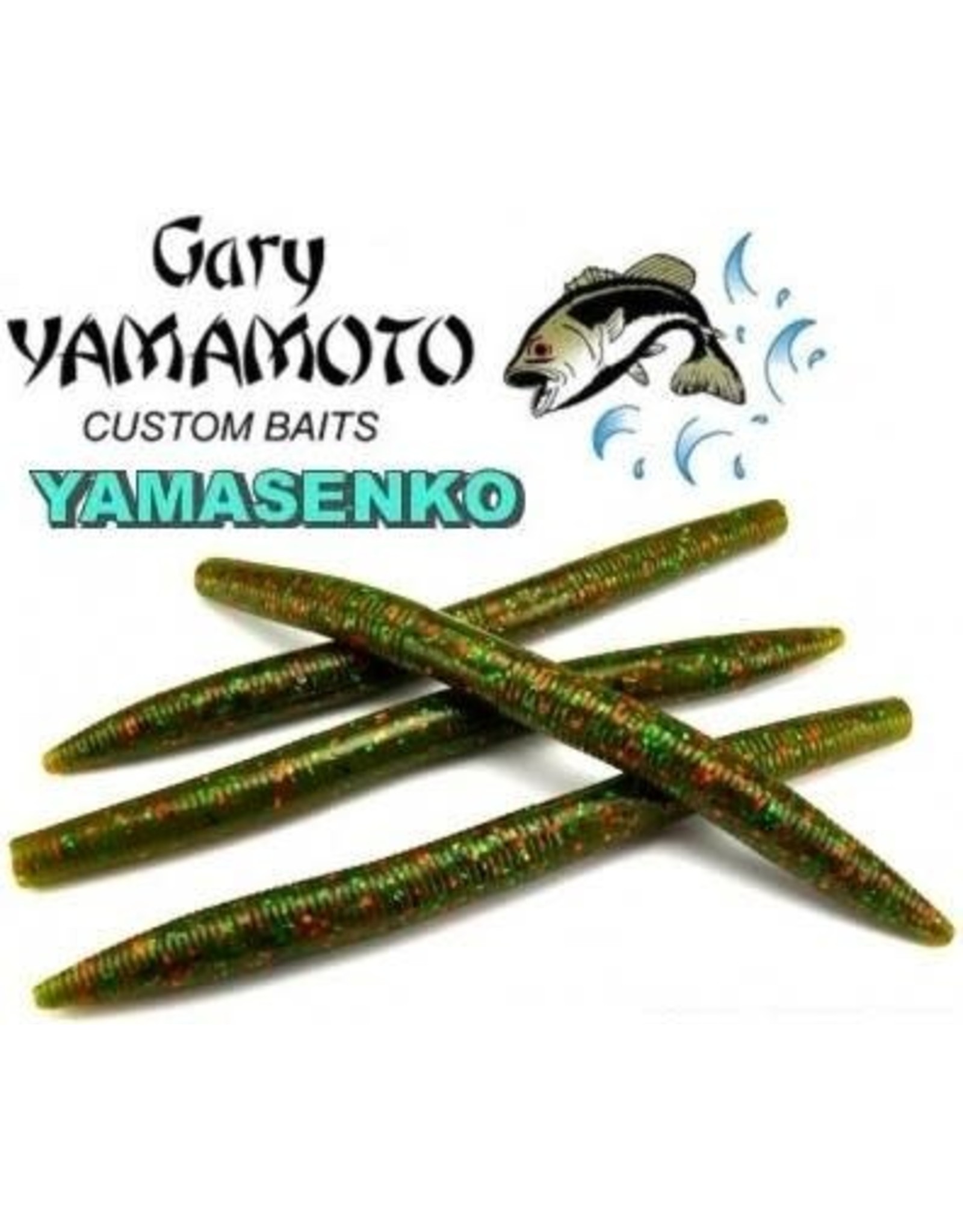 Yamamoto Senko Worm 5, Watermelon With Large Black Small Red, 10PK