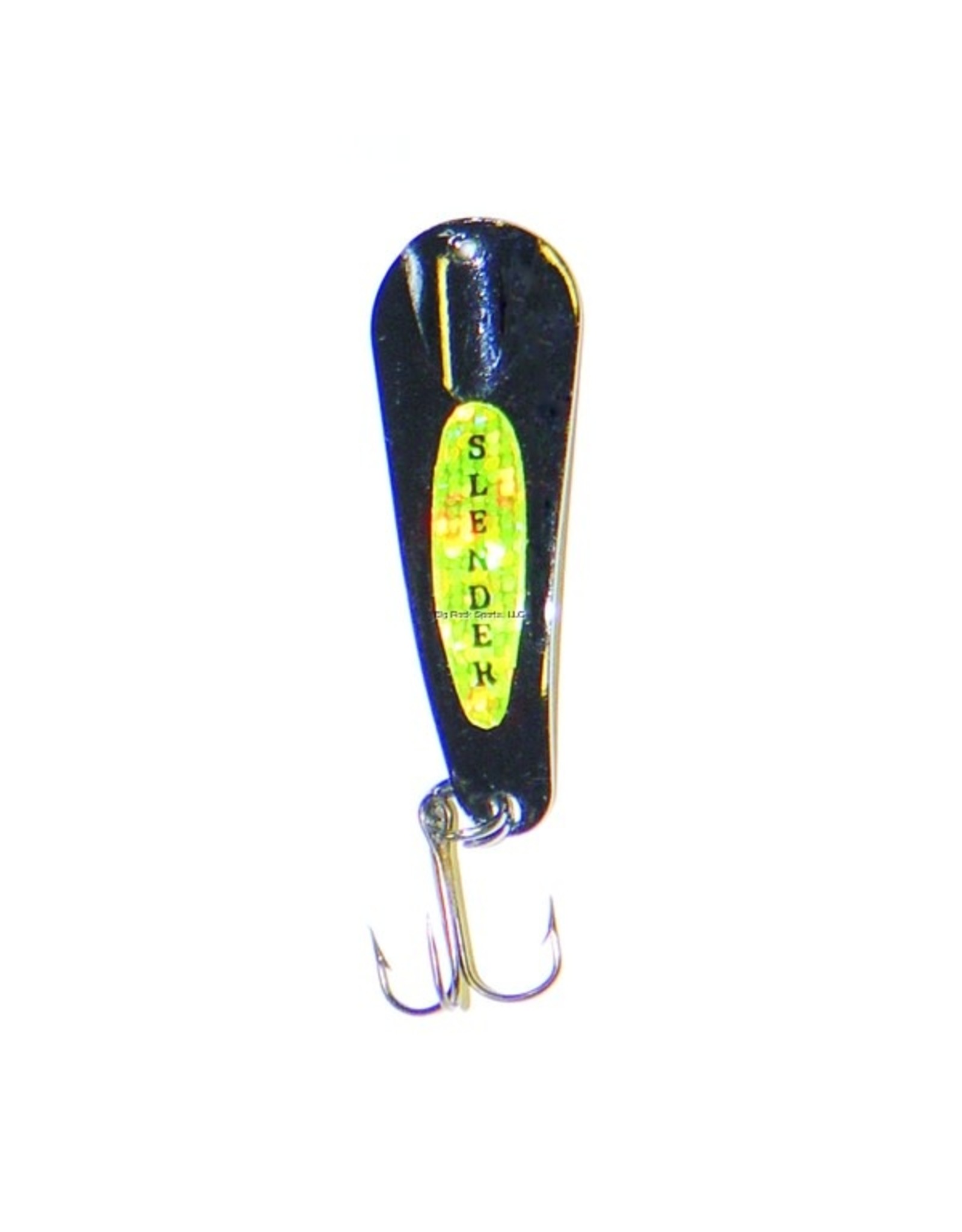 Custom Jigs Custom Jigs SL18-P-301 Slender Spoon 1/8oz Black/Chart