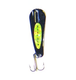 Custom Jigs Custom Jigs SL18-P-301 Slender Spoon 1/8oz Black/Chart