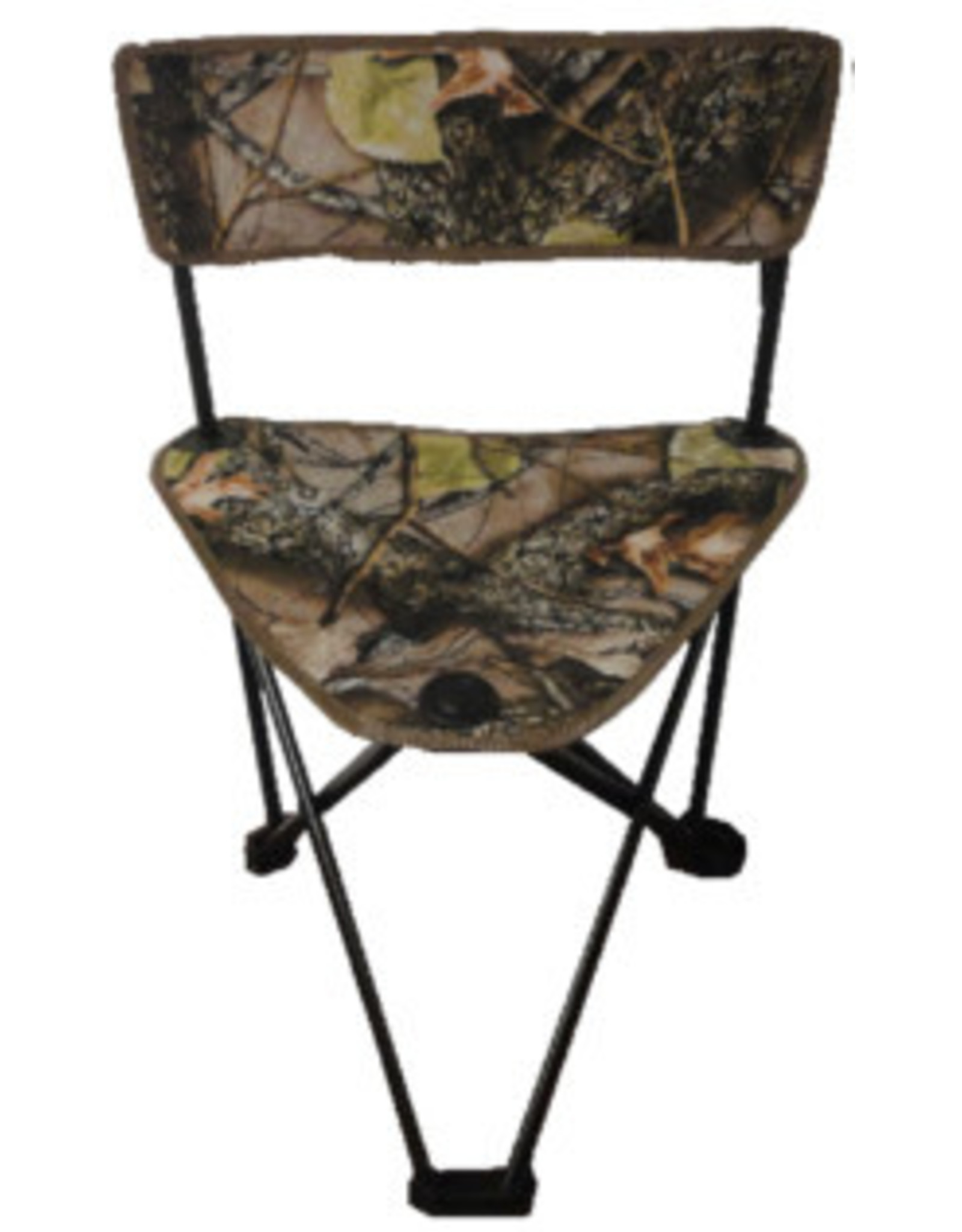 WFS Burly Tan - 3 Leg  Stool w/ Back Rest