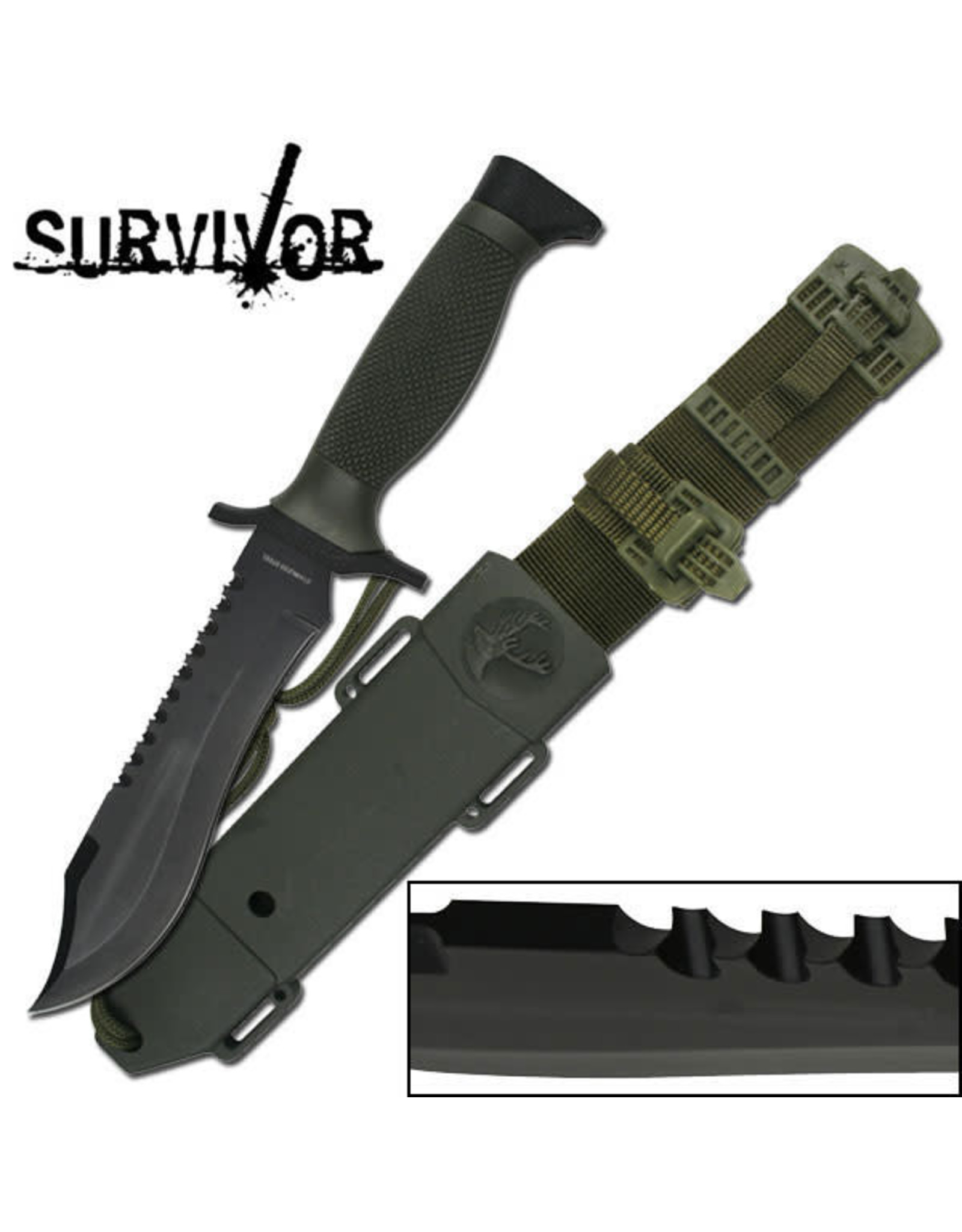 Survivor SURVIVOR HK-6001 SURVIVAL KNIFE 12" OVERALL