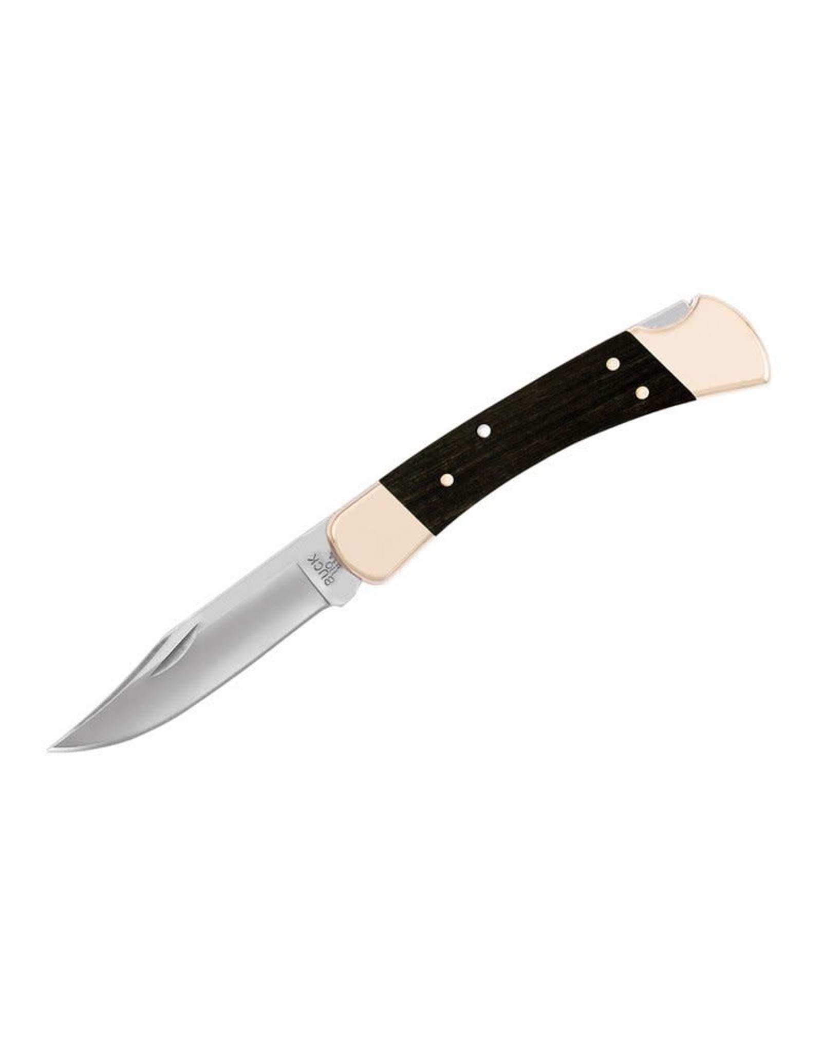Buck Knives Buck 110 Hunter Folding Knife, 420HC Steel, Leather Sheath, Ebony Handle, 0110BRS