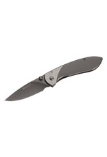 Buck Knives Buck 327 Nobleman Folding 2.6" Coated Blade w/Stainless Handle & Clip - 5860