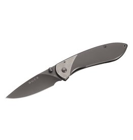 Buck Knives Buck 327 Nobleman Folding 2.6" Coated Blade w/Stainless Handle & Clip - 5860
