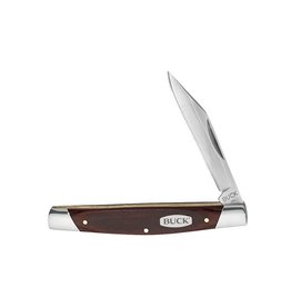 Buck Knives Buck 379 Solo Single Blade Pocket Knife 3" Closed, Woodgrain Handles (0379BRW) - 5717