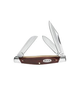 Buck Knives Buck 371 Knives Stockman w/ Three Blades and Woodgrain Handle, 3.875" Closed 0371BRS