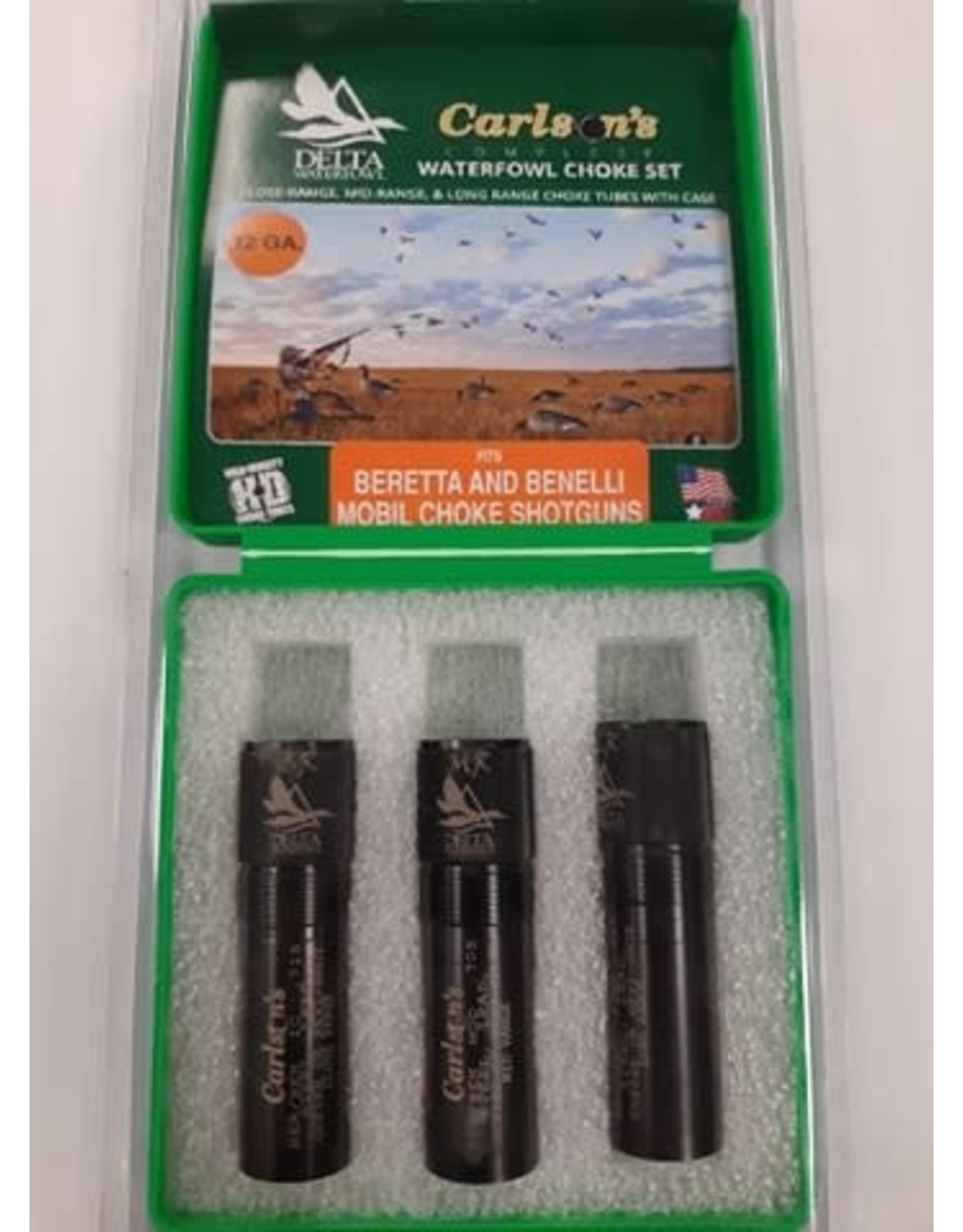 Carlson's Choke Tubes Beretta and Benelli Mobil 12 GA Waterfowl Choke Set 07119