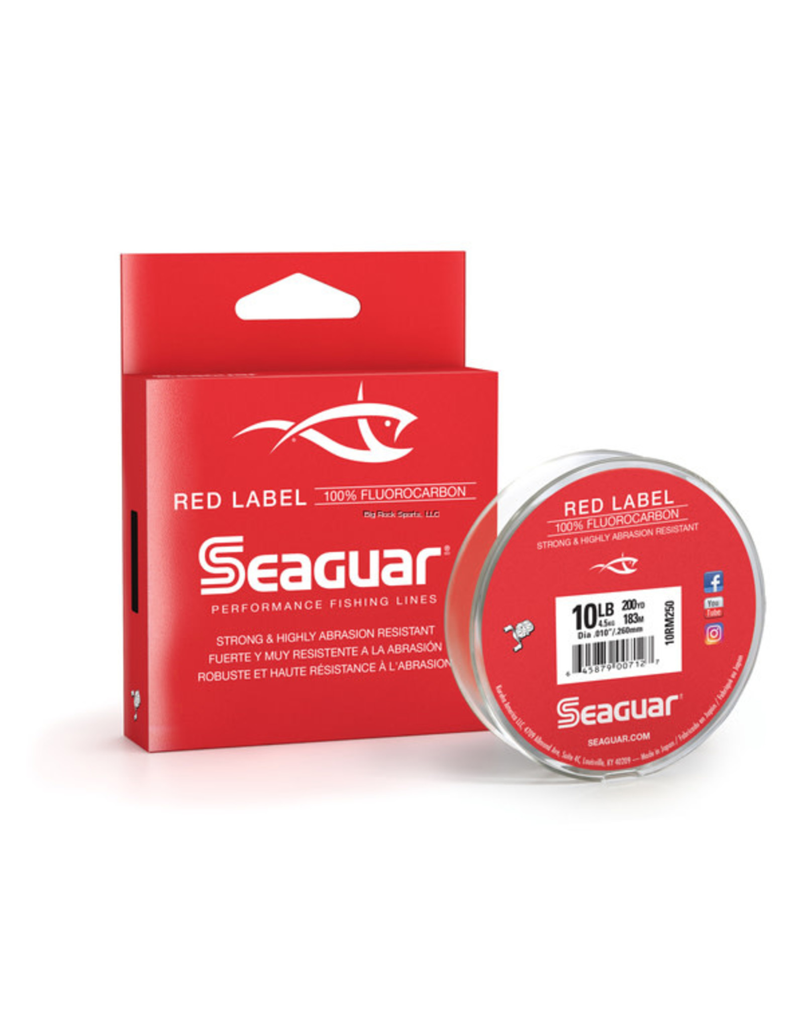 Seaguar Seaguar 10RM250 Red Label 100% Fluorocarbon Main Line 10lb 200yd