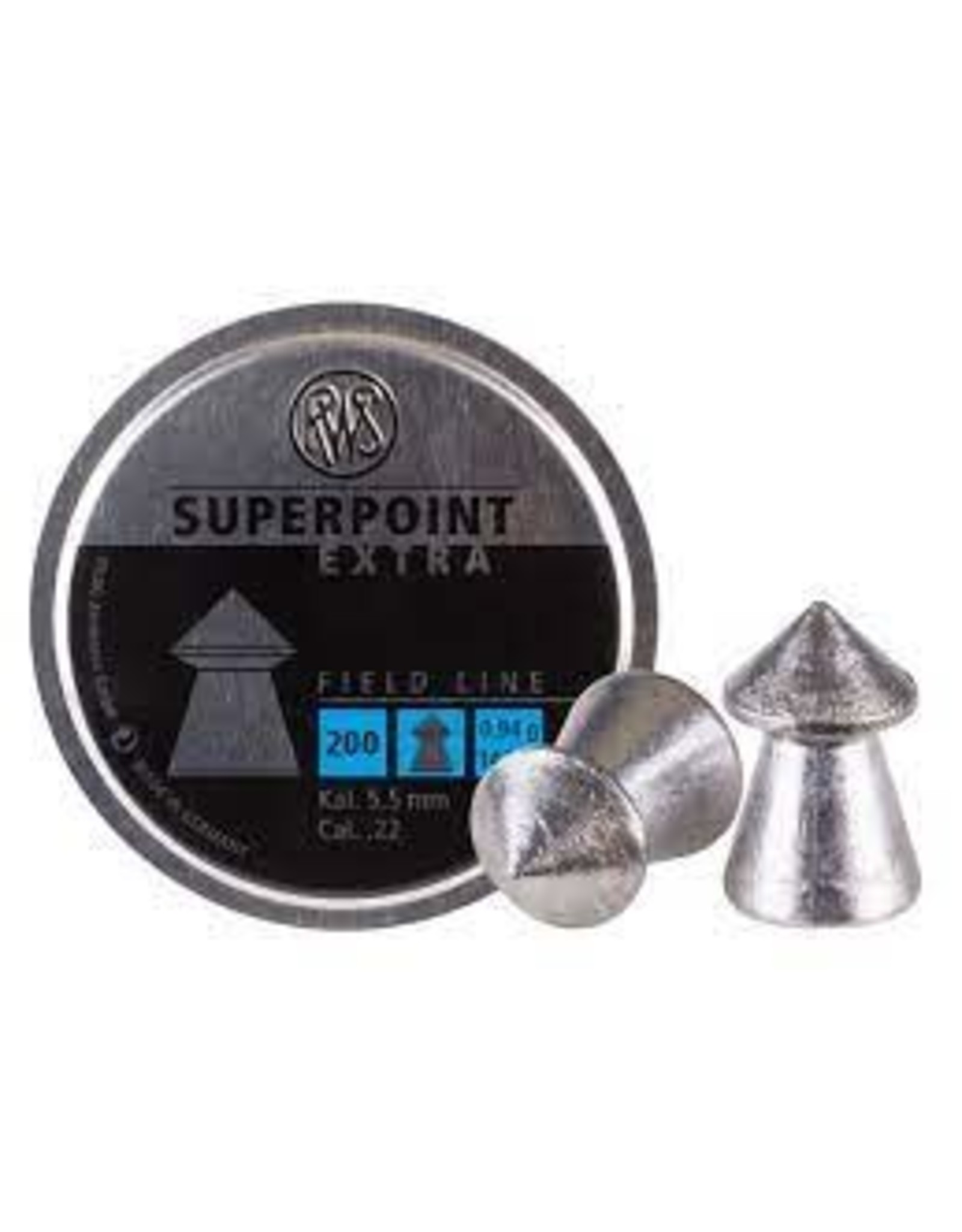 RWS RWS Superpoint Extra .22 Pellet, 14.5 Grains, Pointed, 200ct by RWS