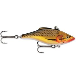 Rapala Rapala RNR05SG Rattlin' Rapala Lipless Crankbait, 2", 3/8 oz, Silver Gold, Sinking (228288)