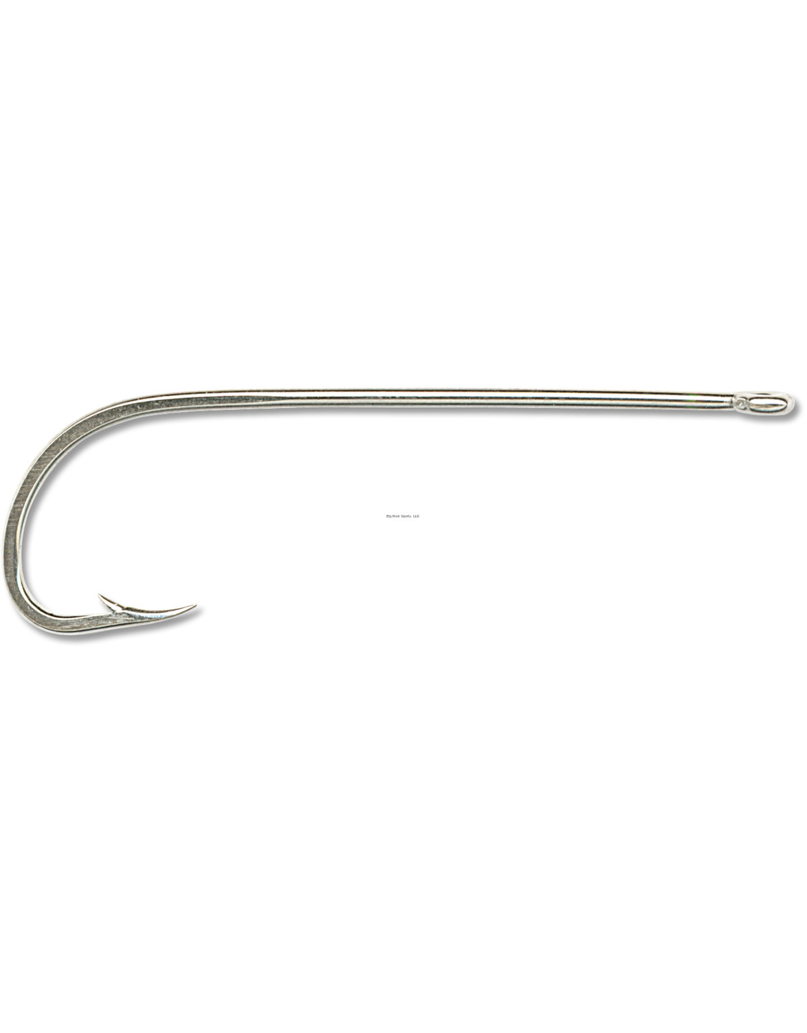 Mustad Mustad 92611-NI-4-10 Classic Hollow Point Beak Hook, Size 4, Long Shank, Offset, Ringed Eye, Nickel, 10 per Pack (455089)