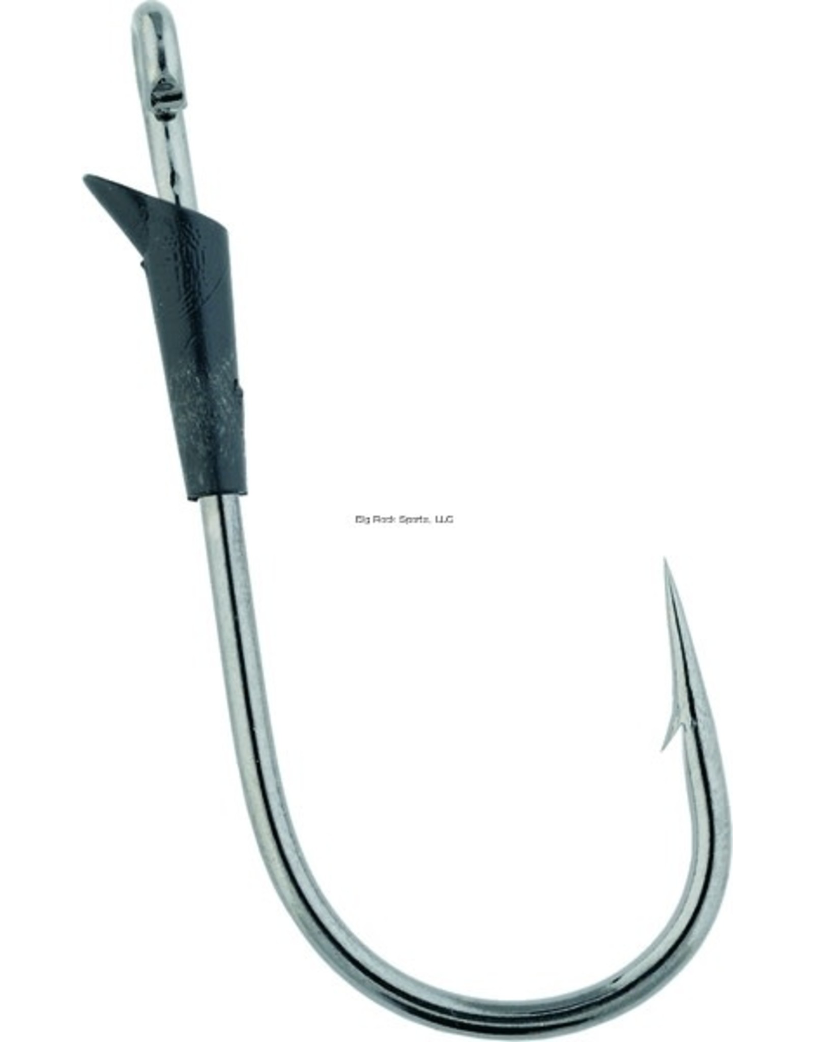 Strike King Strike King HAHCFH-5/0 Hack Attack Heavy Cover Flippin' Hook, Size 5/0, Straight Shank, Wide Gap, Welded Eye, Black Nickel, 4 per Pack