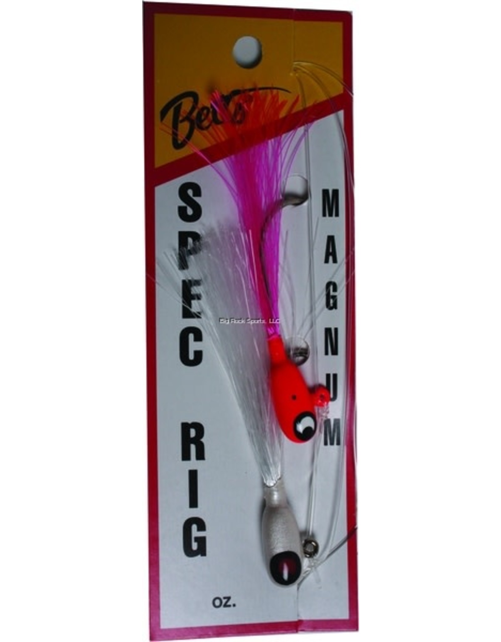 Betts Betts 780-4-4 Magnum Spec Rig , 1/4 oz, White/Pink, 2/Pack