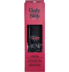 Ugly Stik Shakespeare USSPTRVL503L/25KIT Ugly Stik Travel Kit with Cloth Travel Bag, 25 size, 3+1 Brg reel, 5', 3 pc. UL Ugly Stik rod, EVA Handle