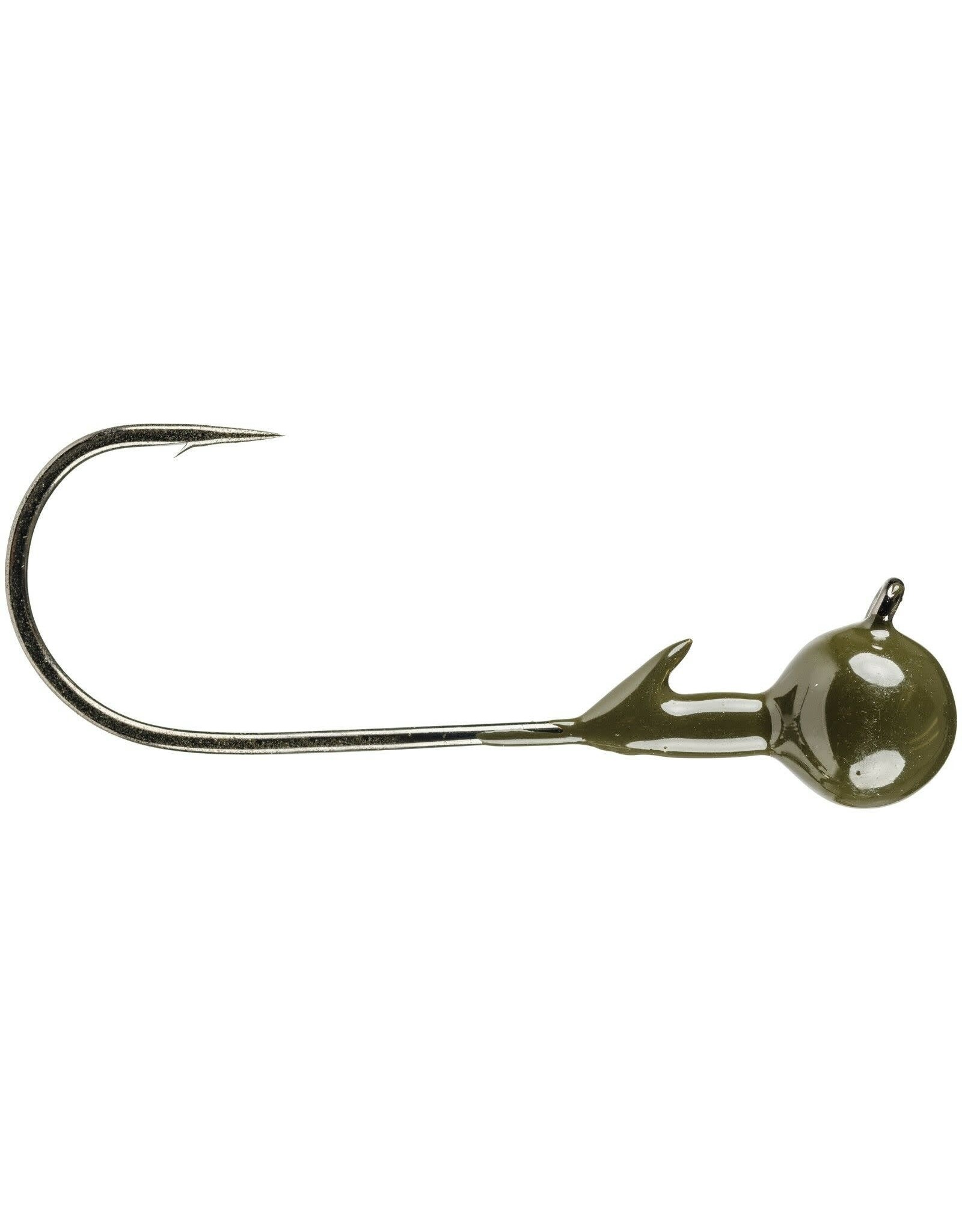 Strike King Strike King Tour Grade Shaky 1/4oz Jig Head Green Pumpkin 3pk