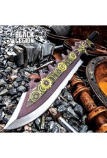 Black Legion Black Legion Aether Master Steamer Sword With Sheath - Stainless Steel Construction, Non-Reflective Coating, Raised Design - Length 24”