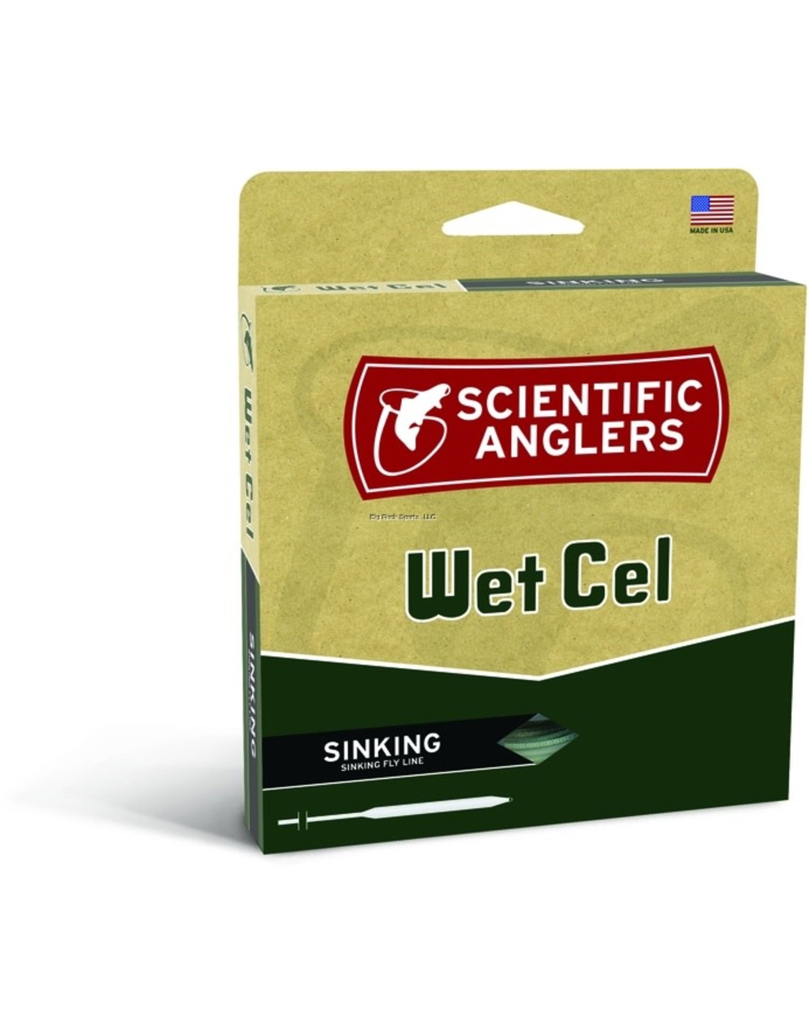 Scientific Anglers Scientific Anglers 112321 WetCel WF 7-S Sinking Fly Line Type IV Weight Forward Charcoal