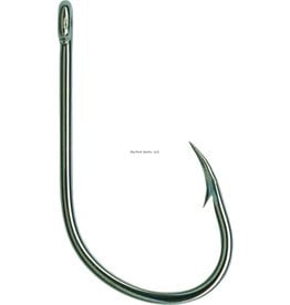 Mustad Mustad 10848NP-BN-1/0-6U Ultrapoint Big Gun Siwash Hook, Size 1/0, Needle Point,Long Shank, Wide Gap, Open Eye, Black Nickel, 6 per Pack