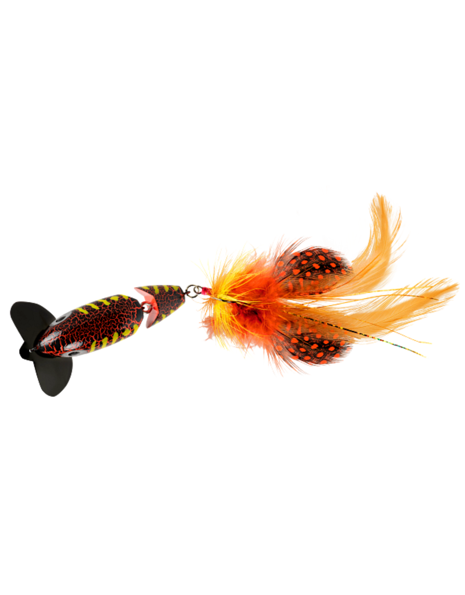 Arbogast Arbogast G621-538 Jointed Jitterbug 2.0, 2 1/2", 3/8oz, #6 feather treble, Coach Hog