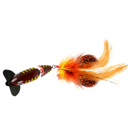 Arbogast Arbogast G621-538 Jointed Jitterbug 2.0, 2 1/2", 3/8oz, #6 feather treble, Coach Hog