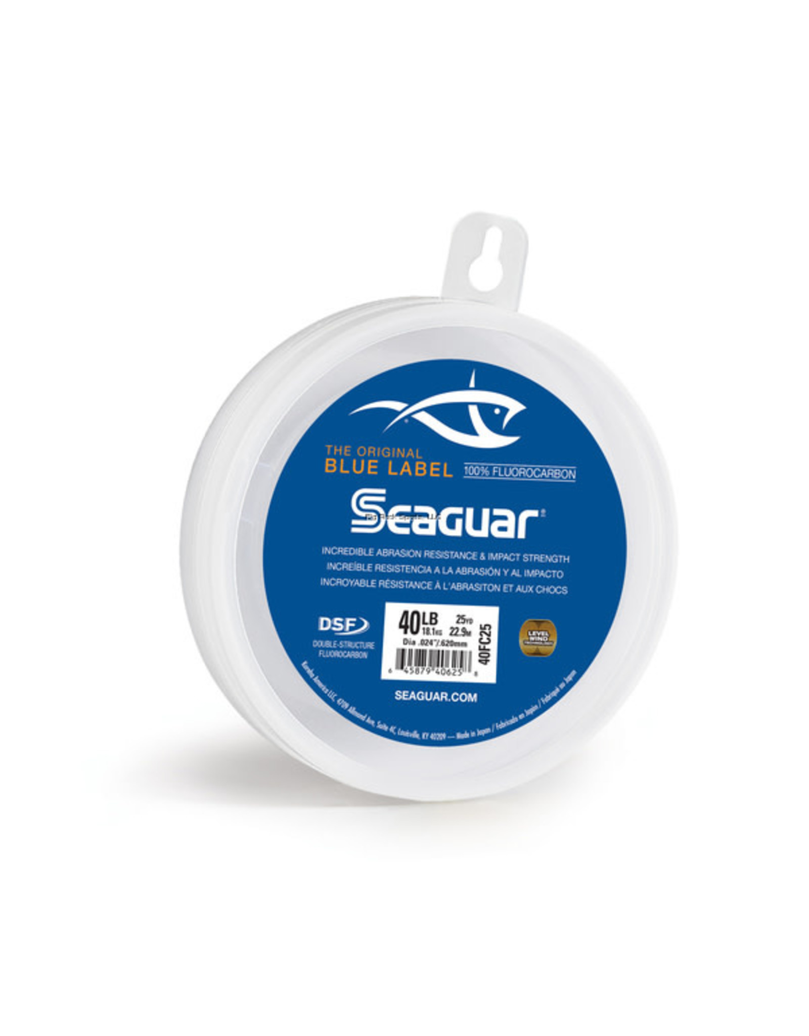 Seaguar Fluorocarbon Leader Material 40Lb Seaguar 40FC25 Blue Label