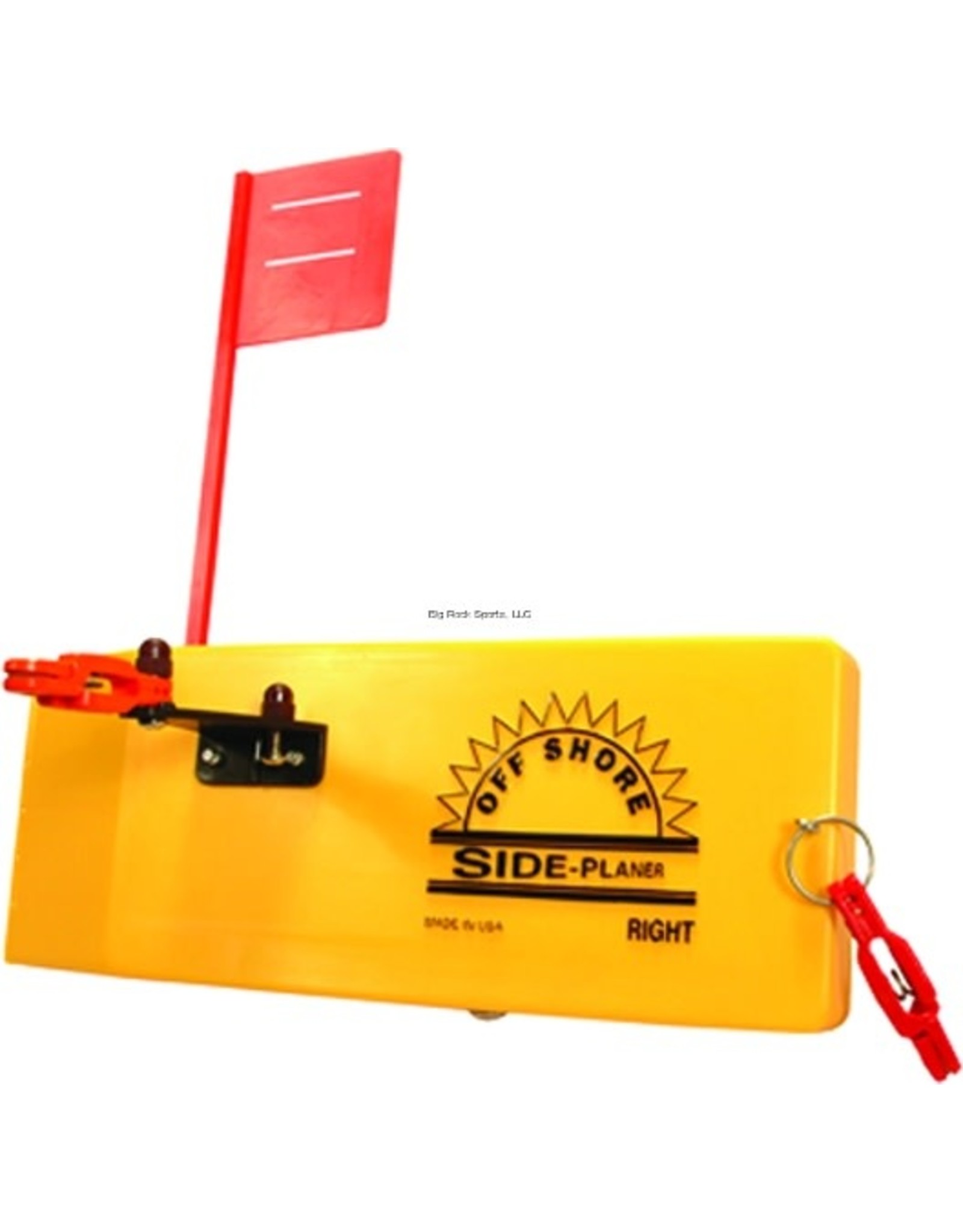 Off Shore Off Shore OR12R Right Side Planer W/Flag & 1 OR19 Release,1Clip & Ins. Yellow 99.9% Lead Free