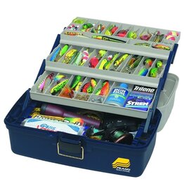 Plano Plano 613306 Large 3 Tray Box Blue/Silver