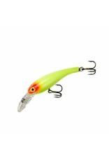 Cotton Cordell Cotton Cordell CD5106 Wally Diver Crankbait, 2 1/2", 1/4 oz, Chartreuse/Red Eye, Floating
