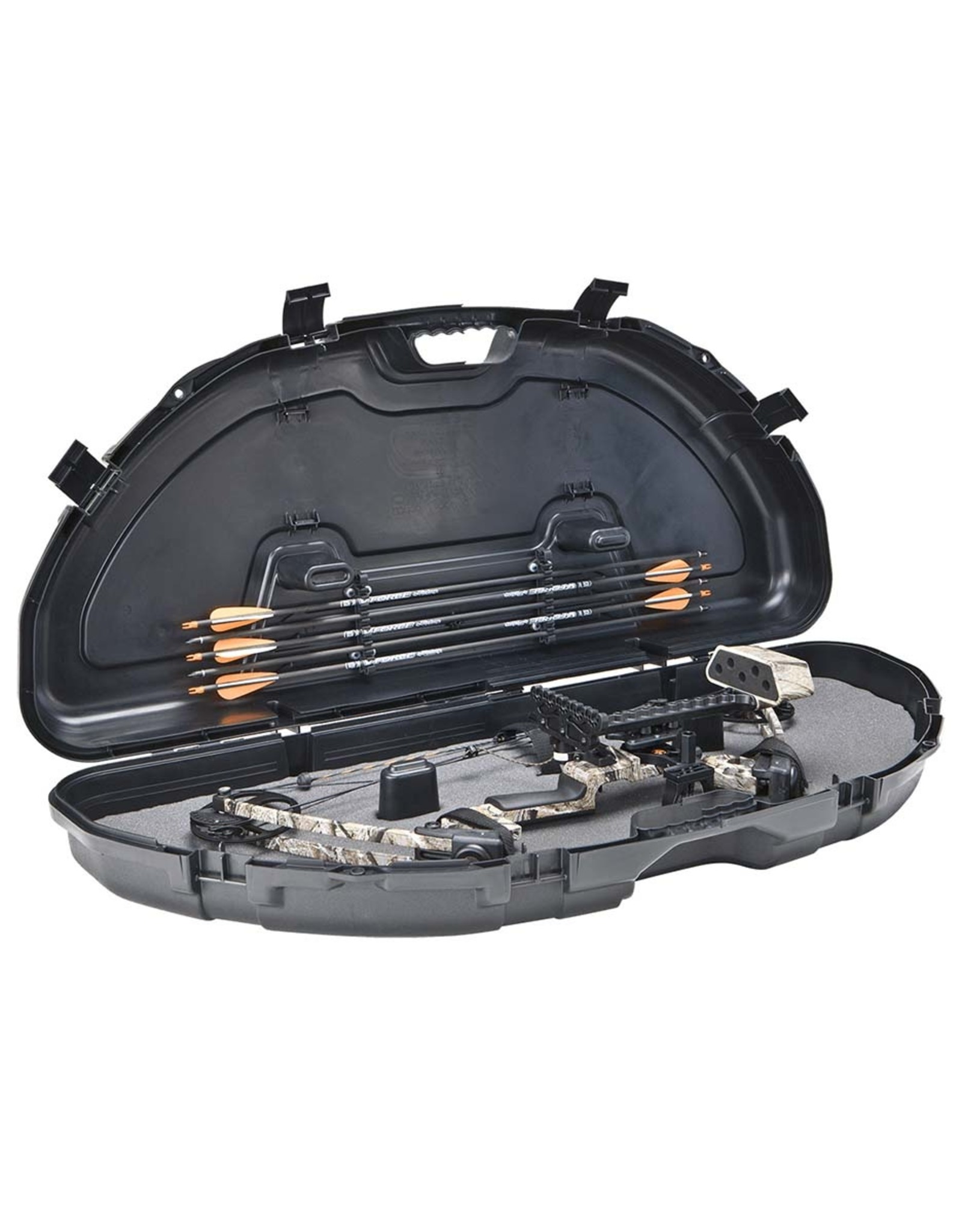 Plano Plano Protector Series Compact Bow Hard Case, PillarLock, Arrow Storage, 43.25"L x 19"W x 6.75"H, Black