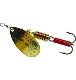 Mepps Mepps Aglia In-Line Spinner, 1/4 oz, Plain Treble Hook, Brown Trout Blade