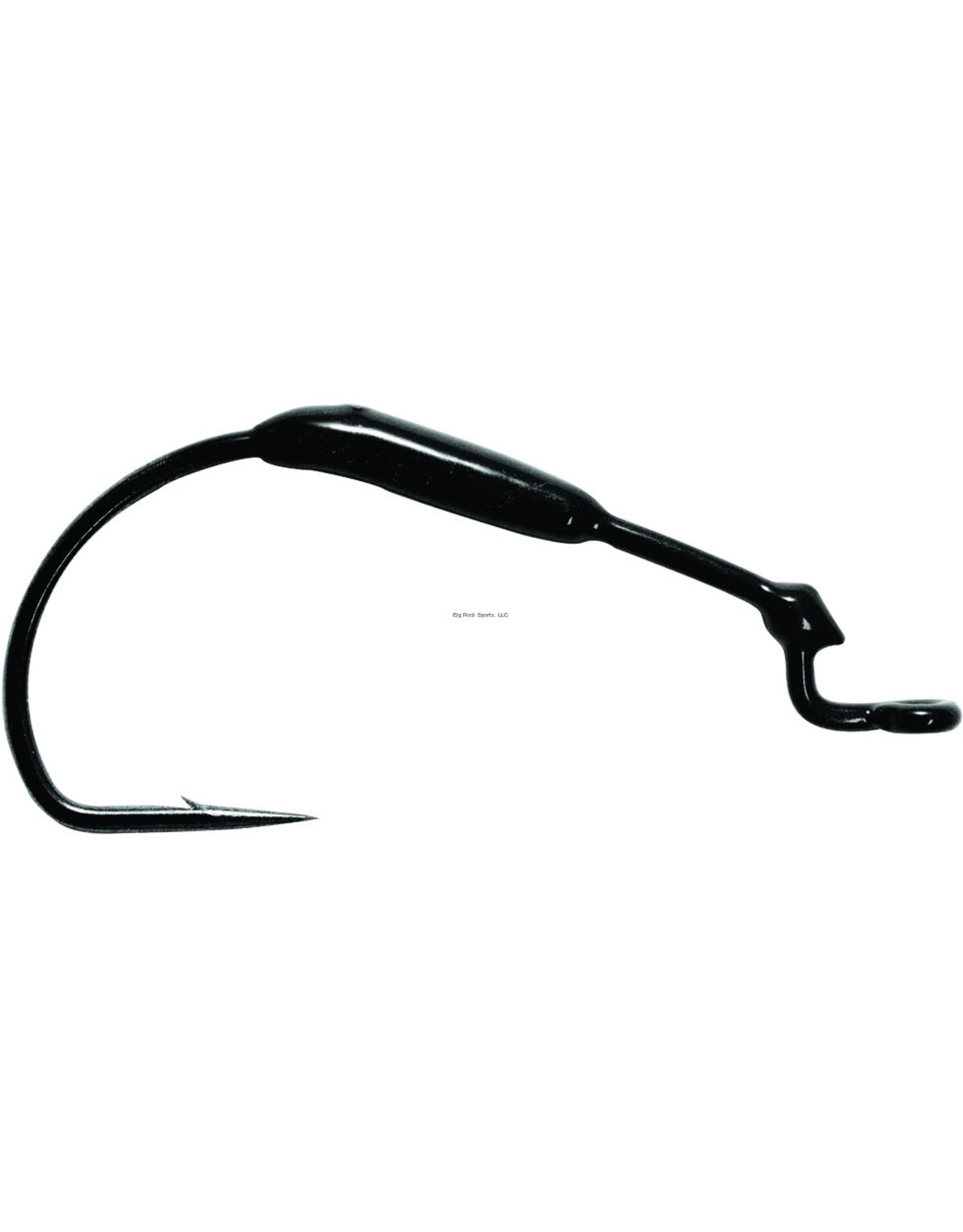Mustad Mustad 38101W18-3/0-3U KVD Weighted Grip-Pin Hook, Size 3/0, 1/8 oz, Opti Angle Needle Point, Extra Wide Gap, Offset, Black Nickel, 3 per Pack