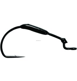 Mustad Mustad 38101W18-3/0-3U KVD Weighted Grip-Pin Hook, Size 3/0, 1/8 oz, Opti Angle Needle Point, Extra Wide Gap, Offset, Black Nickel, 3 per Pack