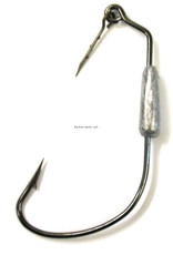 Eagle Claw Eagle Claw L11114G-3/0 Lazer Sharp Swimbait Hook with Spring, Size 3/0, 1/4 oz, Needle Point, Platinum Black, 3 per Pack
