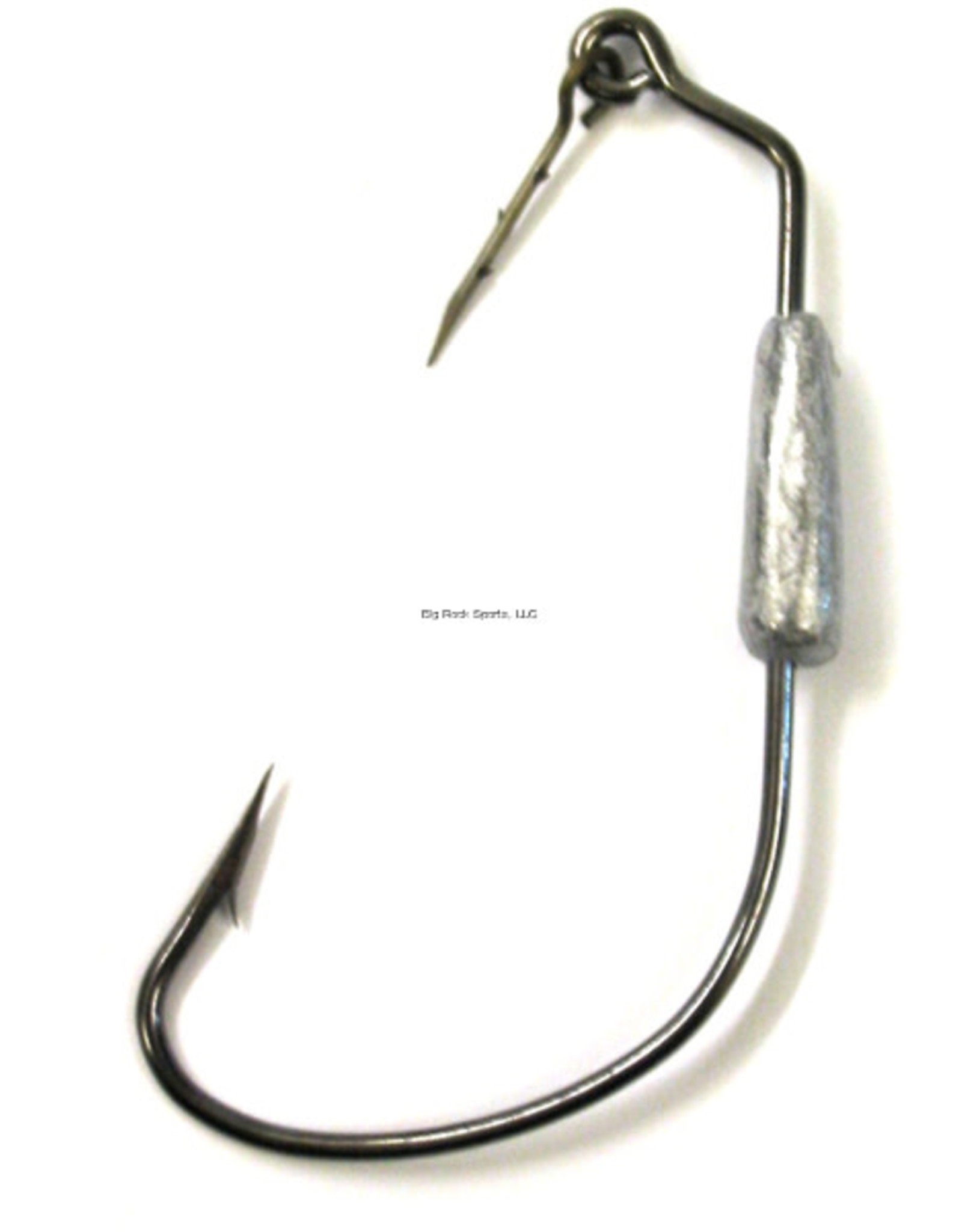 Eagle Claw Eagle Claw L11114G-3/0 Lazer Sharp Swimbait Hook with Spring, Size 3/0, 1/4 oz, Needle Point, Platinum Black, 3 per Pack