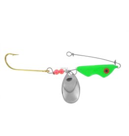 Erie Dearie Original Spinner 3/8oz Chartreuse Red Eye