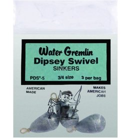 Water Gremlin Water Gremlin PDS-5 Dipsey Swivel Sinker 3/4oz 3Pc