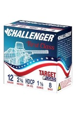 Challenger Challenger Ammo Handicap 4002 Shotshell 12 GA, 2-3/4 in, No. 8, 1-1/8 oz, 3 Dr, 1200 fps, 25 Rnd per Box