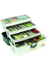 Plano Plano 620306 3 Tray Tackle Box w/Dual Top Access Grn Met/Off White