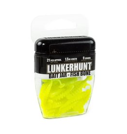 Lunkerhunt Lunkerhunt - Bait Jar - Fish Bone - Chartreuse
