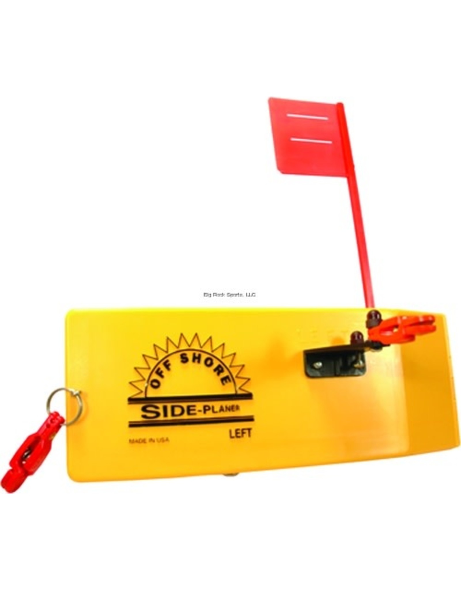 Off Shore Off Shore OR12L Left Side Planer W/Flag & 1 OR19 Release,1Clip & Ins. Yellow
